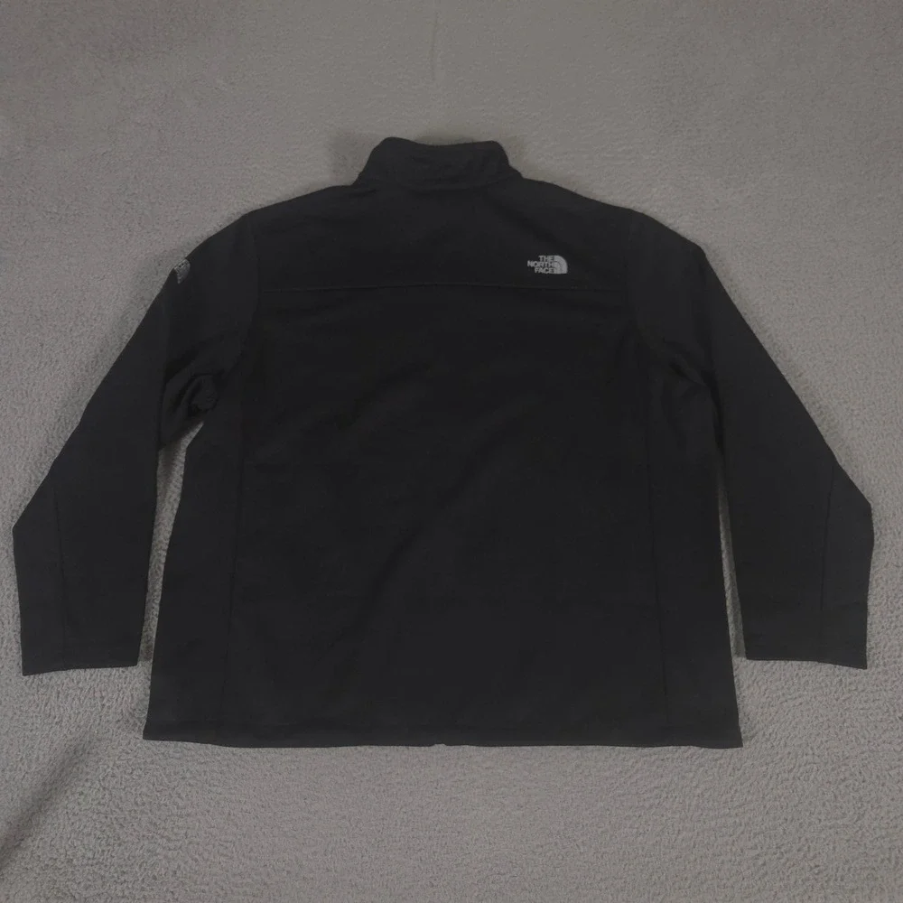 The North Face Jacket Mens 3XL Black Ridgewall Windwall Soft Shell Full Zip NEW
